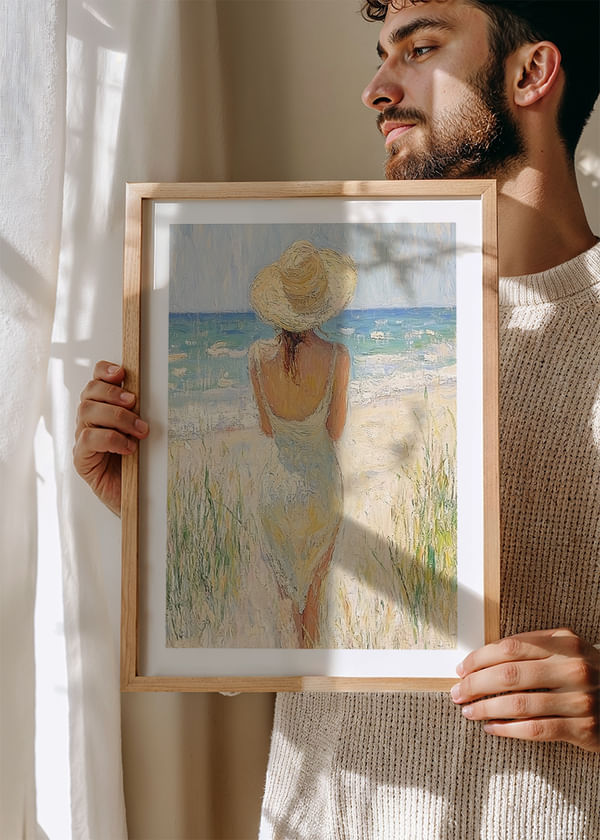 Poster Sunlit Shore Stroll crossfade