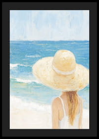 Rofylld strand med sol och havets mjuka vågor.-4