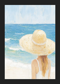 Peaceful beach with sun and the soft waves of the sea.-5