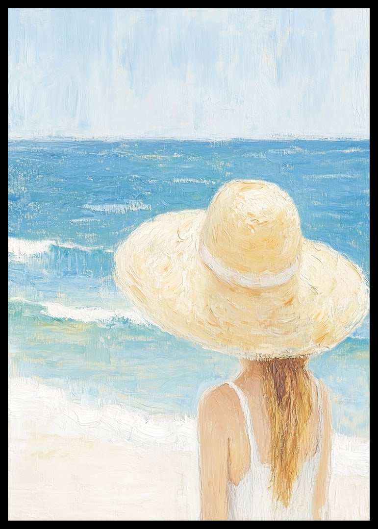 Peaceful beach with sun and the soft waves of the sea.-12