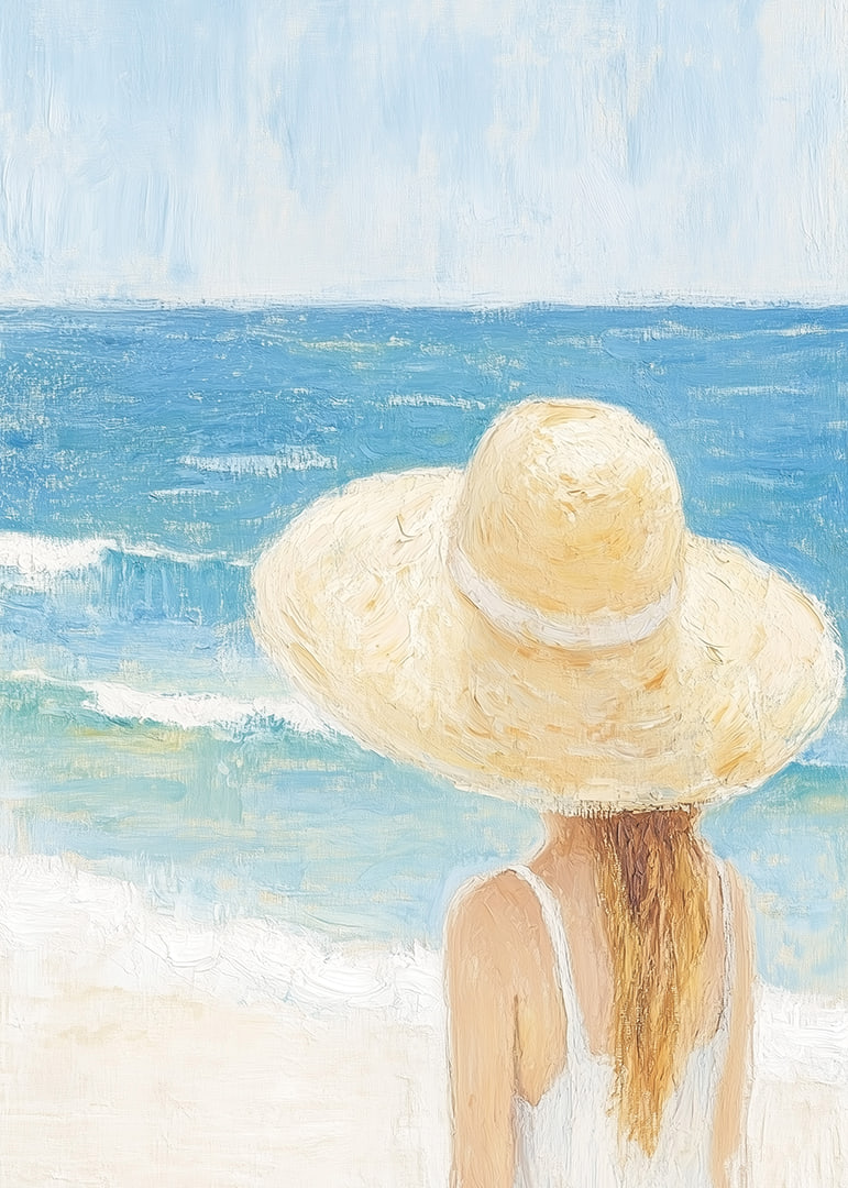 Peaceful beach with sun and the soft waves of the sea.-12