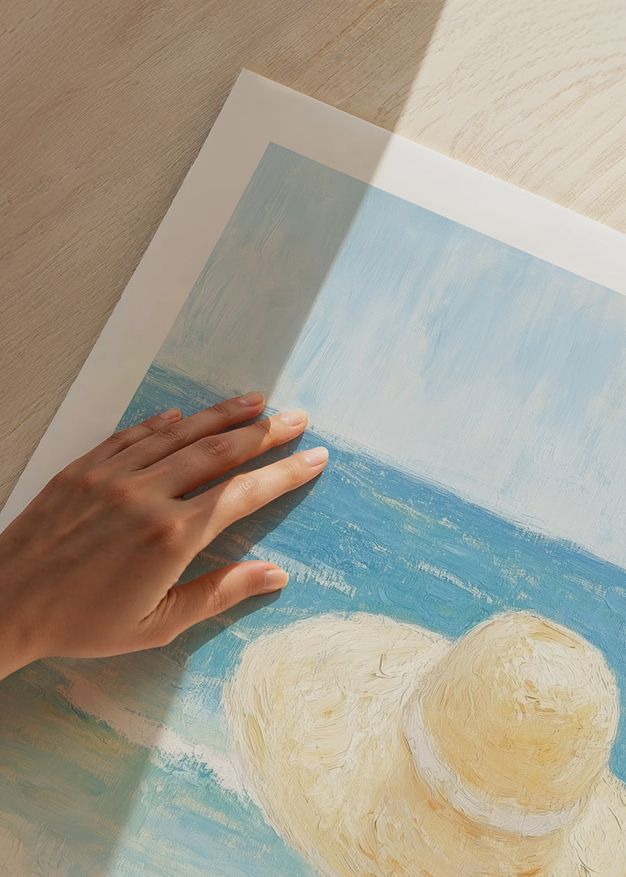 Peaceful beach with sun and the soft waves of the sea.-12