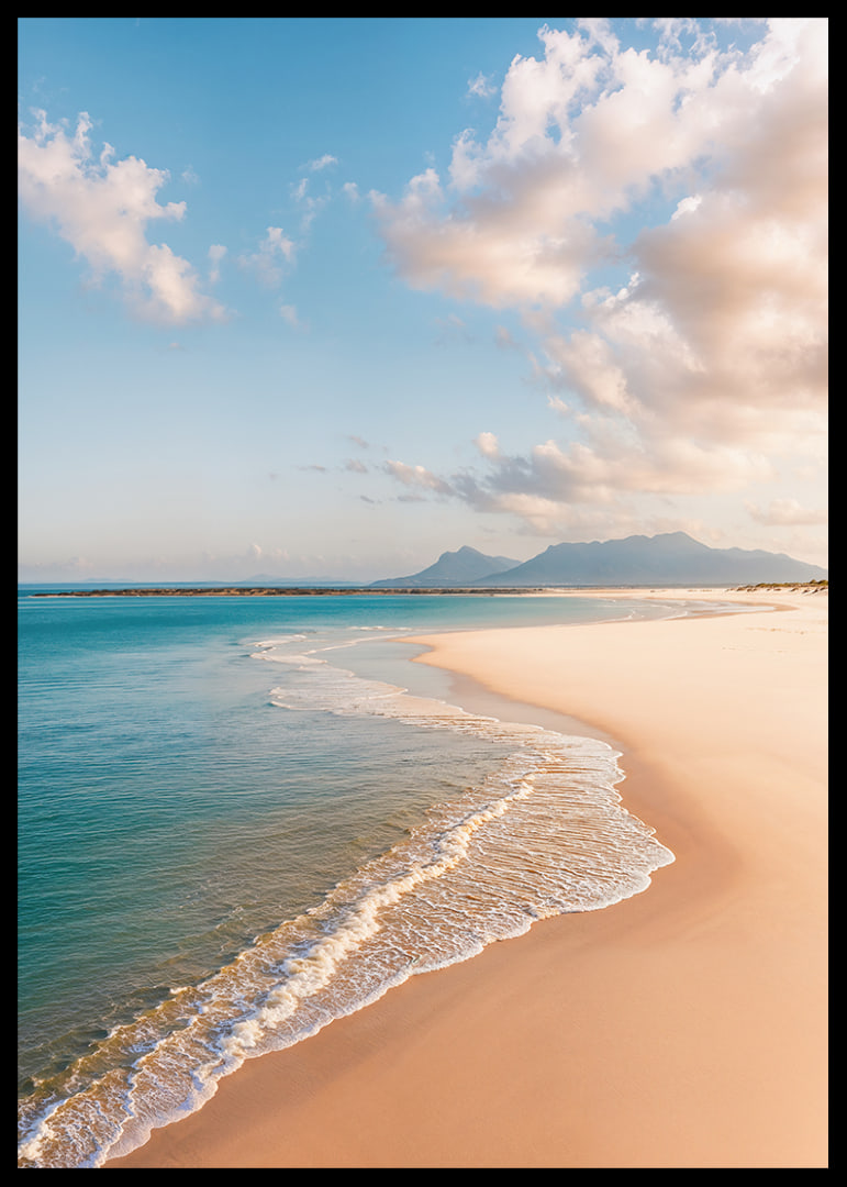 A dreamy shoreline meets the clear blue sea.-12
