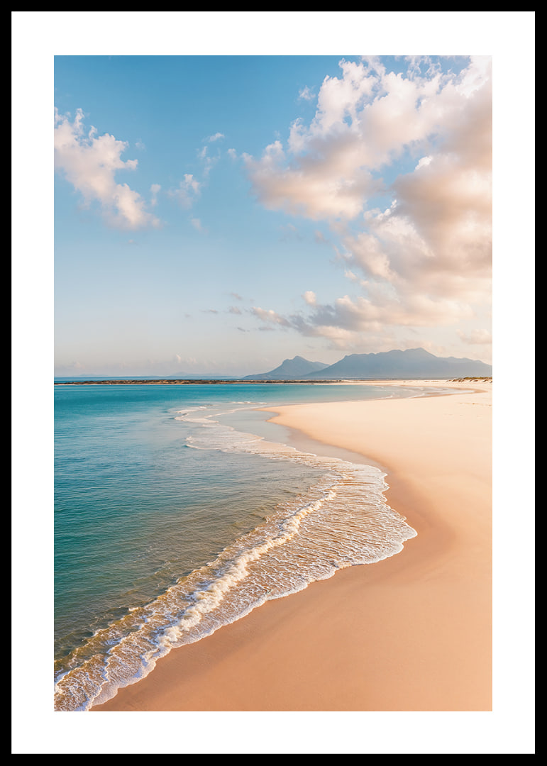 A dreamy shoreline meets the clear blue sea.-12