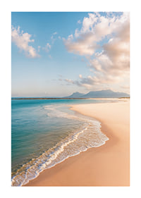 A dreamy shoreline meets the clear blue sea.-1