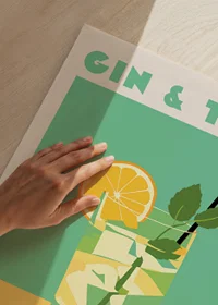A colorful Gin and Tonic with summery citrus joy.-3
