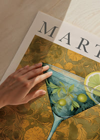 Stylish poster with a classic martini in focus.-3