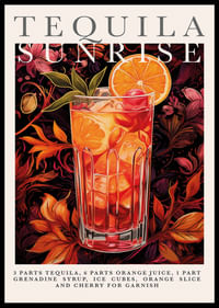Urzekający Tequila Sunrise, pełen kolorów i życia.-0