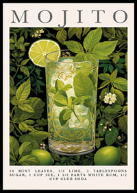 A vibrant Mojito in greenery for fresh moments.-0