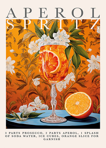 Poster Art Of Classic Aperol Spritz