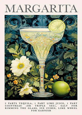 Poster Art Of Classic Margarita