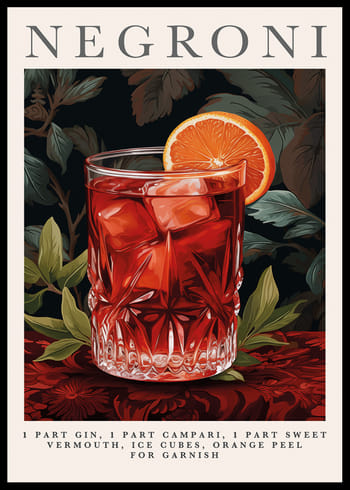 Poster Art Of Classic Negroni