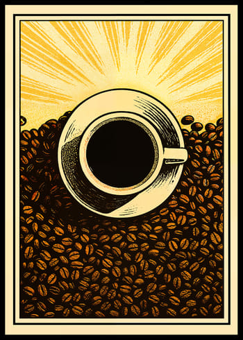 Plagát Coffee Glow