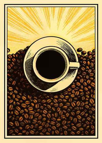 Affiche Coffee Glow