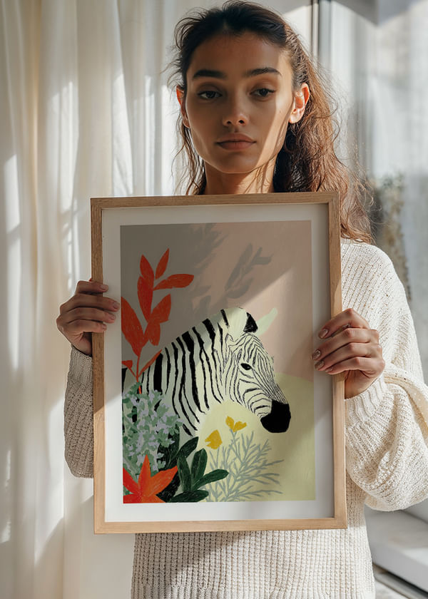 Poster Serene Zebra Safari crossfade