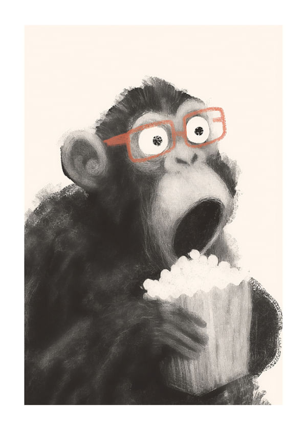 Poster Astonished Ape