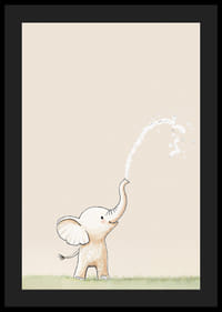 Un éléphant joueur gicle de l'eau dans un moment de joie.-4