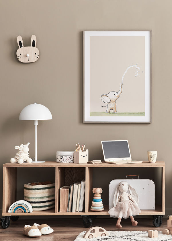 Poster Elephants Joyful Splash crossfade