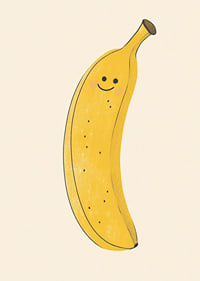 En glad banan sprider solsken och värme.-7