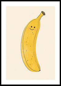 En glad banan sprider solsken och värme.-0