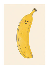 En glad banan sprider solsken och värme.-1