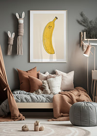 En glad banan sprider solsken och värme.-8