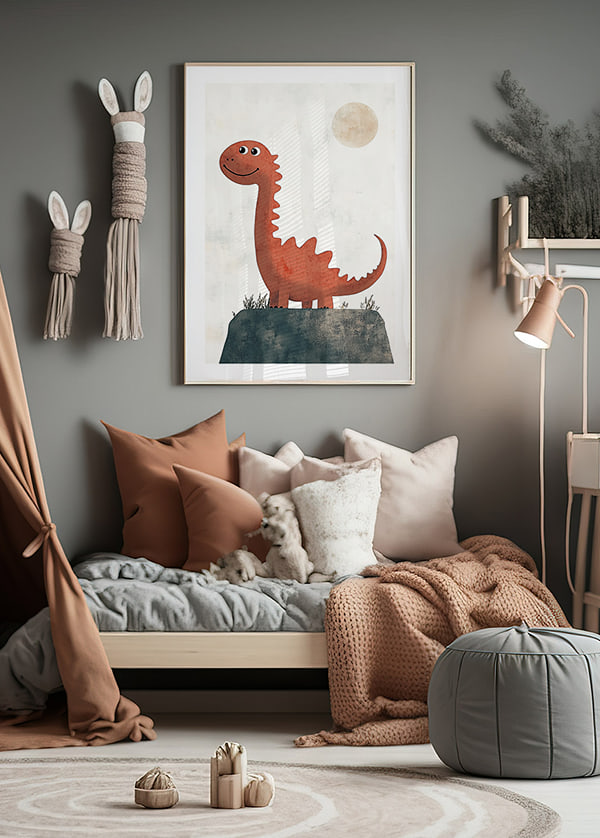 Póster Friendly Dino crossfade