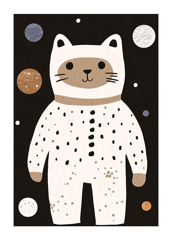 Póster Astronaut Cat Chronicles