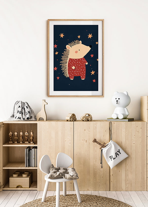 Póster Starlit Hedgehog Dream crossfade