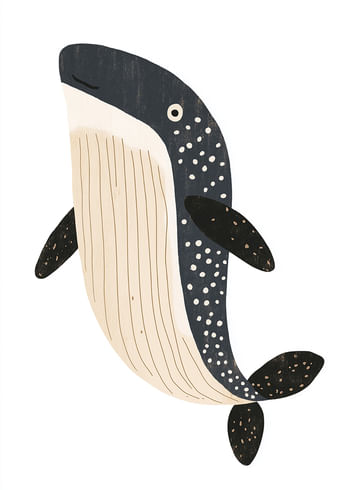 Poster Whales Ocean Dance