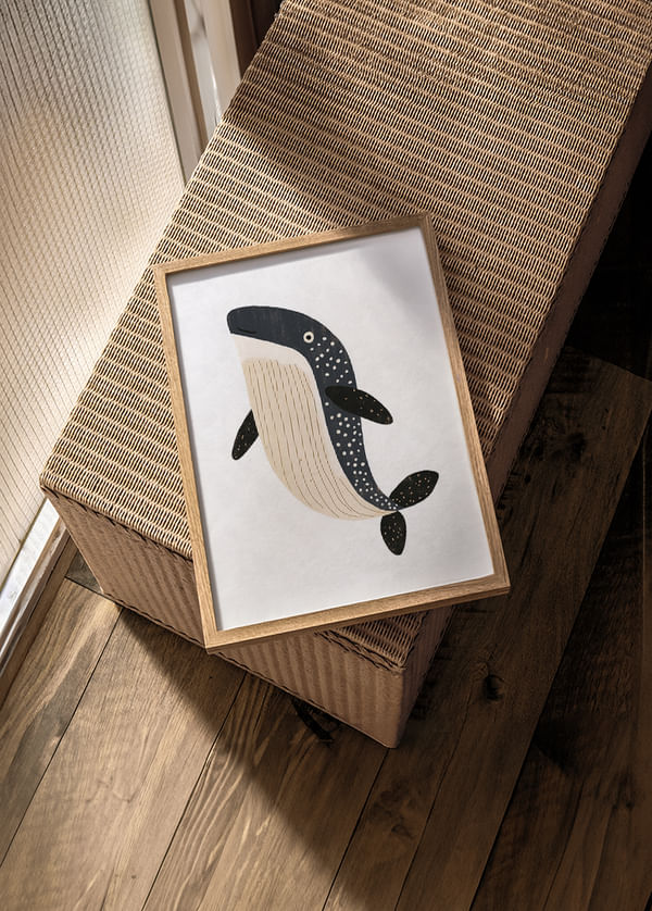 Poster Whales Ocean Dance crossfade