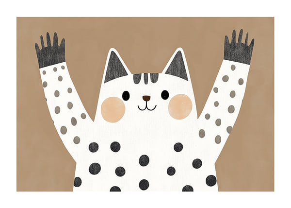 Póster Polka Dot Cat