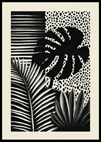 Stylish jungle in black and white that catches the eye.-0