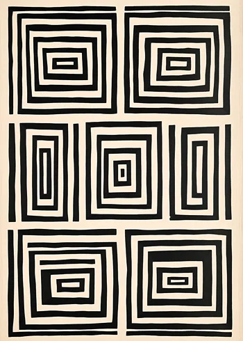 Poster Hypnotic Geometric Lines