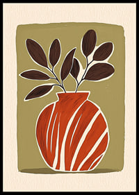 Rustic leaves and earthy tones bring life to the room.-0