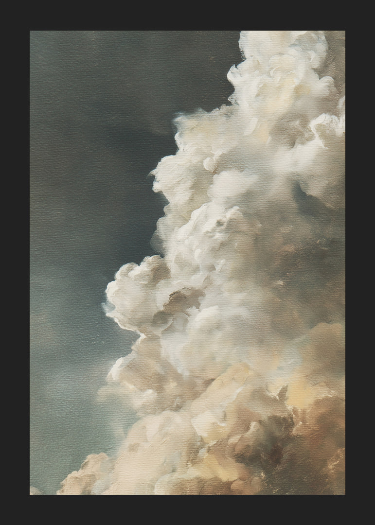 Magnificent clouds sweep across a dark sky.-12