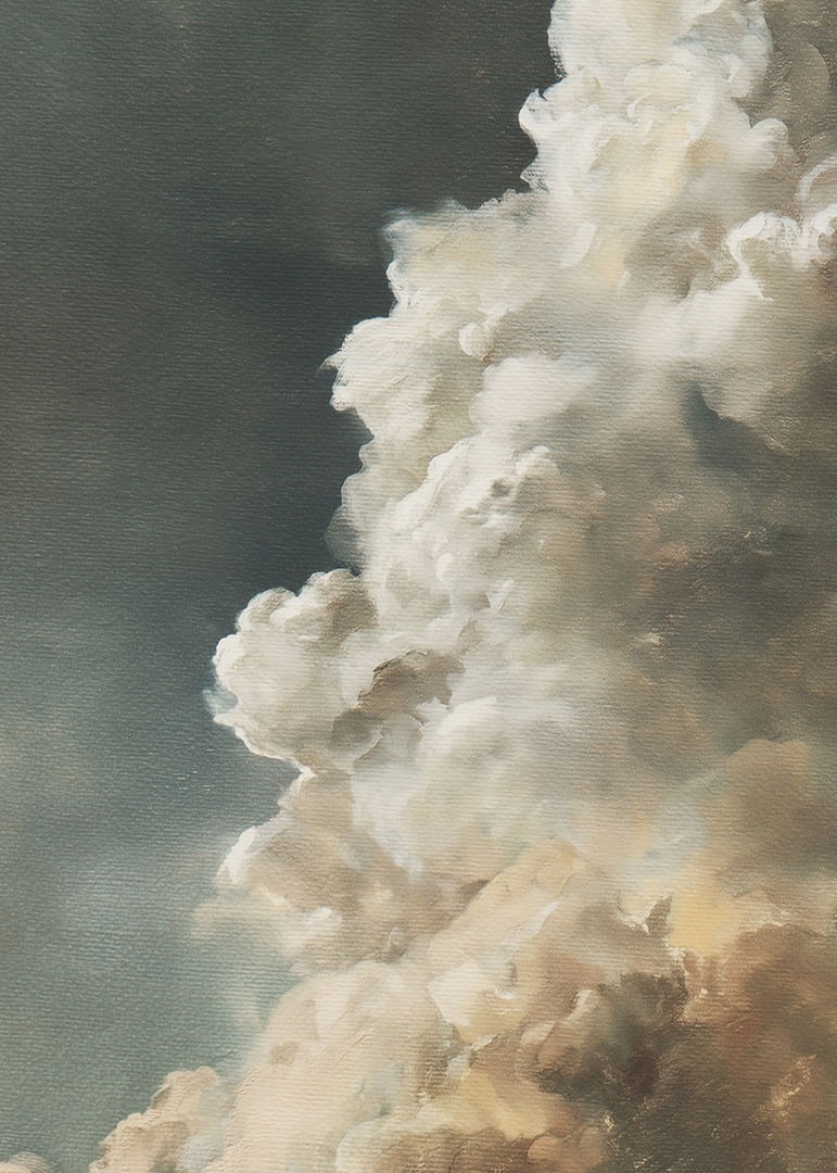 Magnificent clouds sweep across a dark sky.-12
