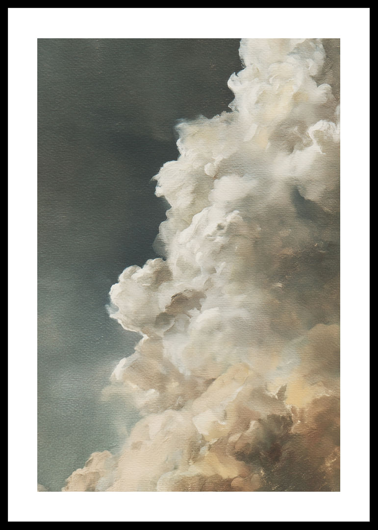 Magnificent clouds sweep across a dark sky.-12