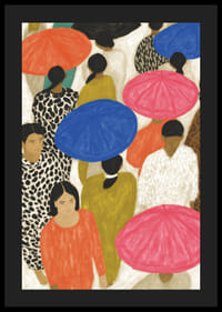 Des parasols colorés créent une vie publique dynamique.-4