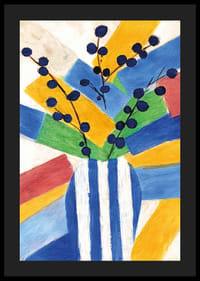 Färgsprakande poster med abstrakta geometriska former.-4