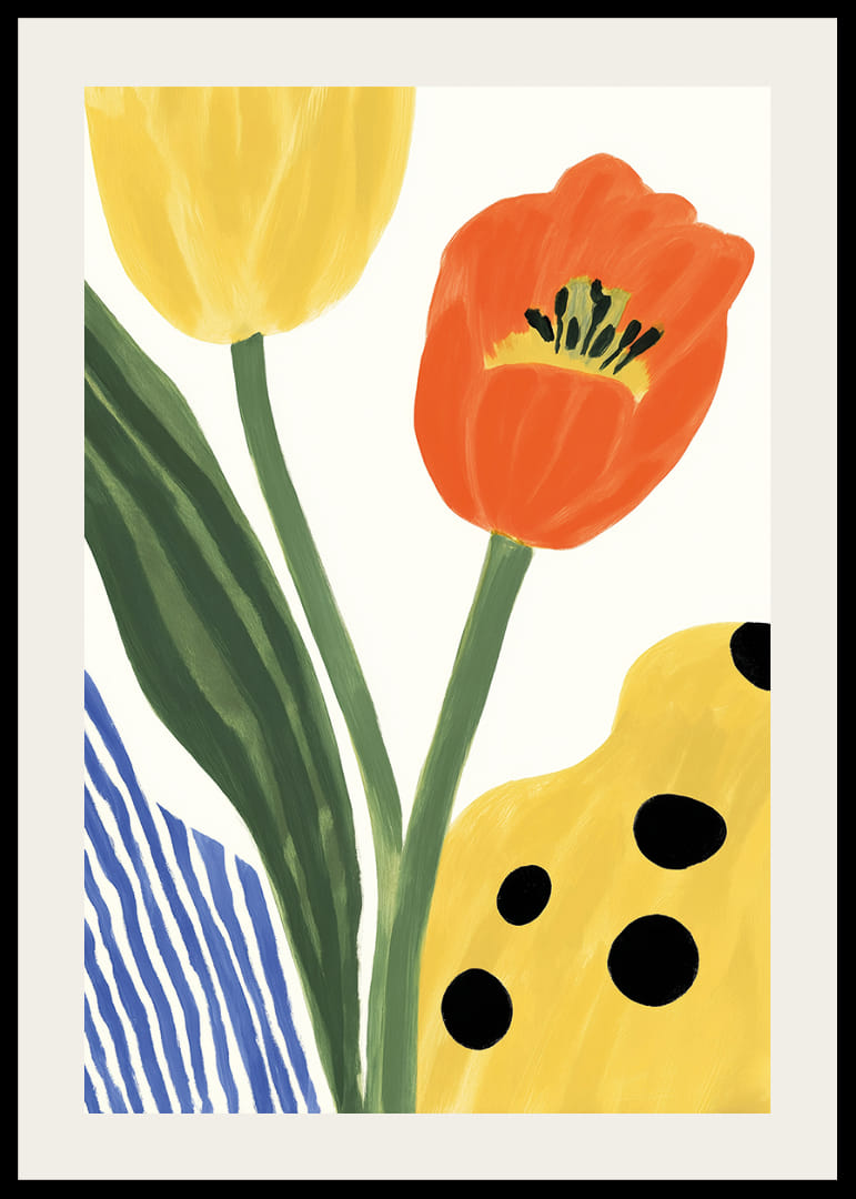 Živé farby tulipánov v harmonickej kompozícii.-12