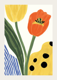 Živé farby tulipánov v harmonickej kompozícii.-3