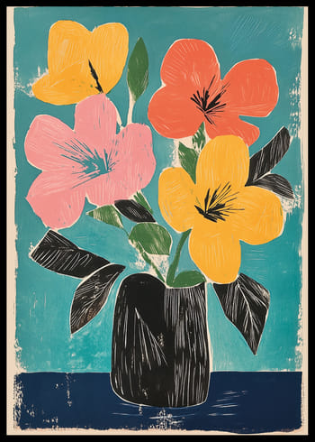 Affiche Vibrant Colorful Bouquet