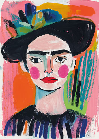 Poster Vibrant Colorful Expression