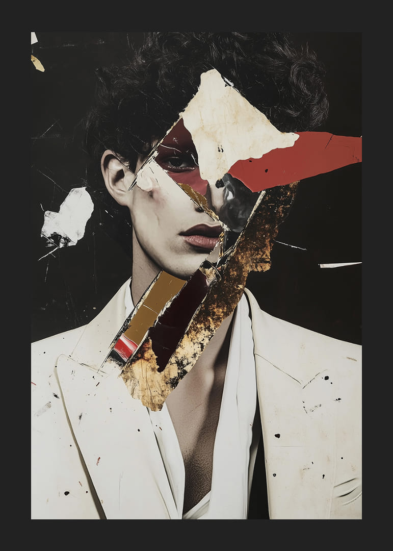 Mystique is awakened in this captivating collage of colors and shapes.-12