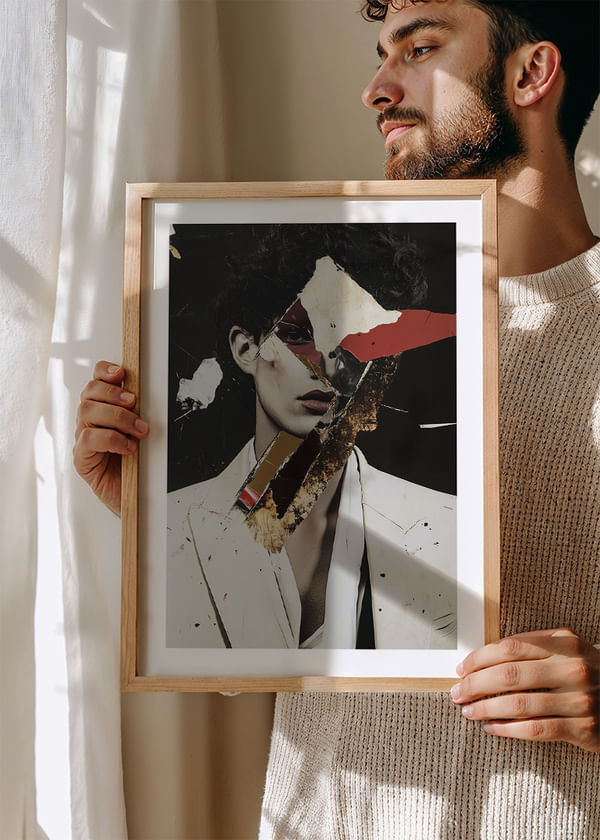 Póster Disrupted Portrait crossfade