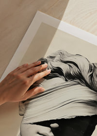 Elegant beeld met mysterieus lint voor de ogen.-9