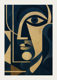 Ett magiskt ögonblick av geometrisk elegans och gyllene toner.-3