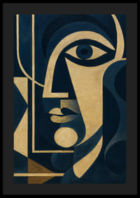 Ett magiskt ögonblick av geometrisk elegans och gyllene toner.-4