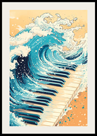 Une rencontre puissante entre les vagues de l'océan et les touches du piano.-2